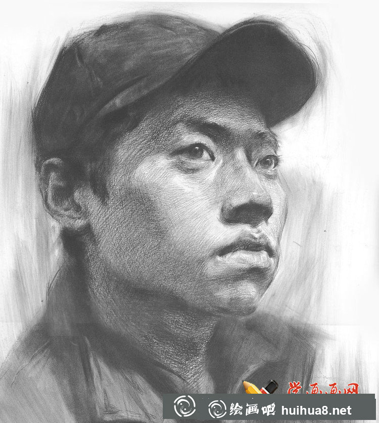 魯美學(xué)生優(yōu)秀素描頭像作品