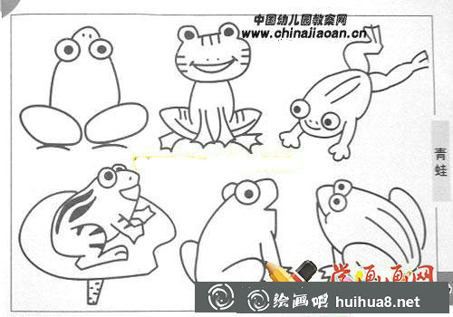 小青蛙簡(jiǎn)筆畫圖片(2)