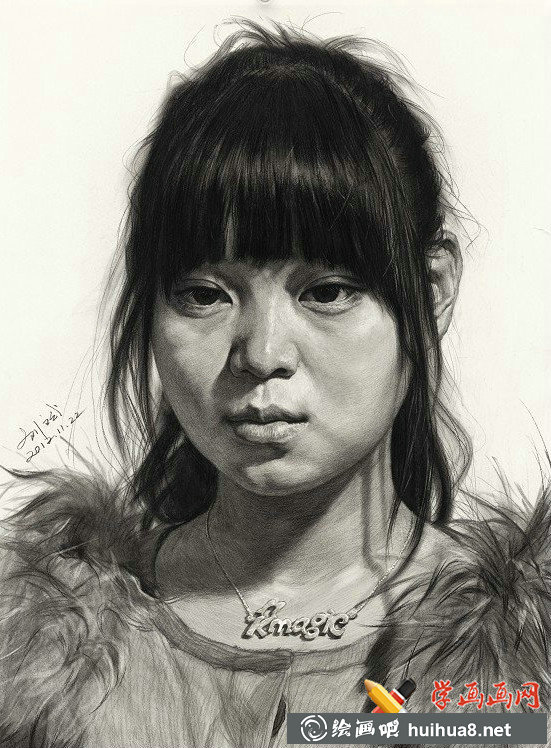 劉斌素描頭像10