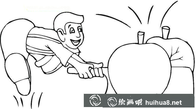 兒童學畫畫_蘋果簡筆畫圖片大全(6)