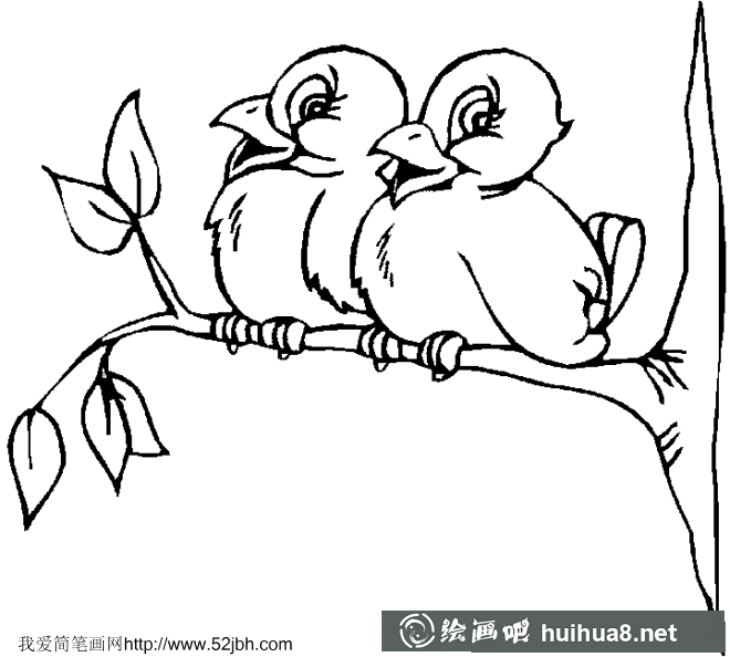 小鳥簡筆畫(1)