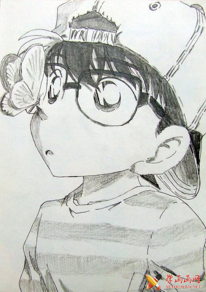 素描柯南圖片一張_柯南圖片(1)