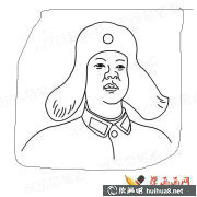 雷鋒簡(jiǎn)筆畫頭像精選集