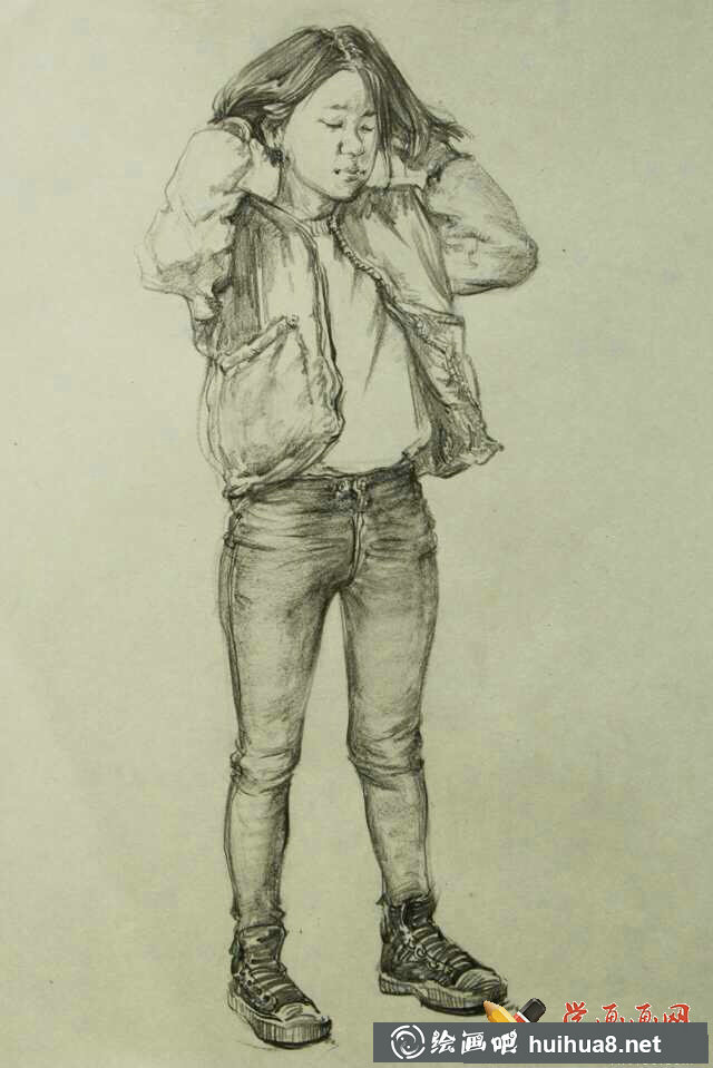 速寫人物圖片作品(1)
