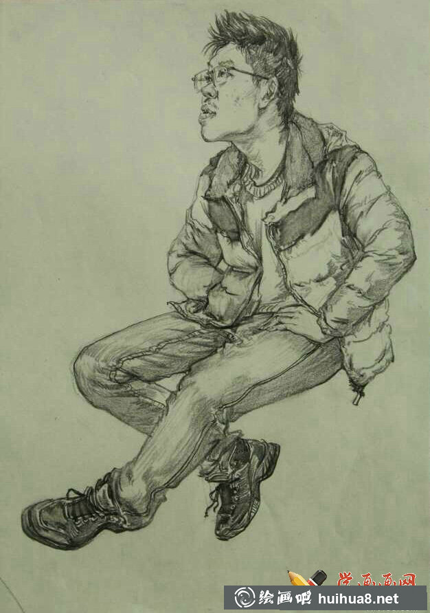 速寫人物圖片作品(4)