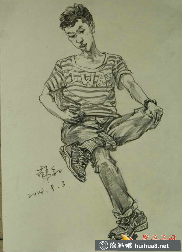 速寫人物圖片作品(7)