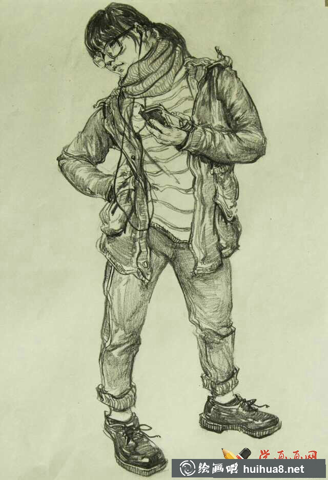 速寫人物圖片作品(8)