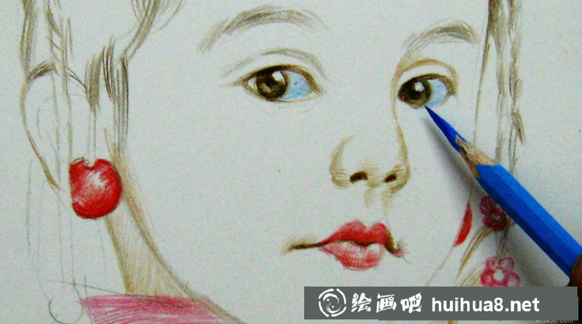 程鴻彩鉛人物作品欣賞(3)