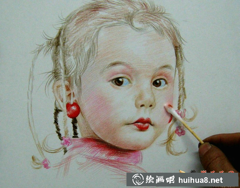 程鴻彩鉛人物作品欣賞(4)