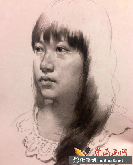 杭州老鷹畫室素描頭像作品欣賞(5)