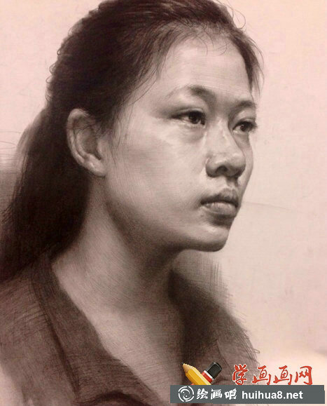 杭州老鷹畫室素描頭像作品欣賞(1)
