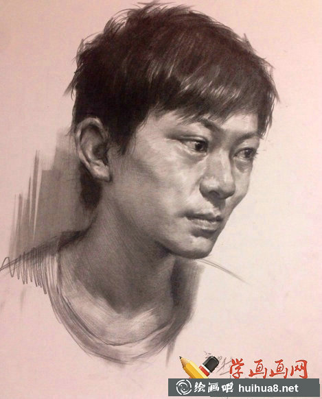 杭州老鷹畫室素描頭像作品欣賞(3)