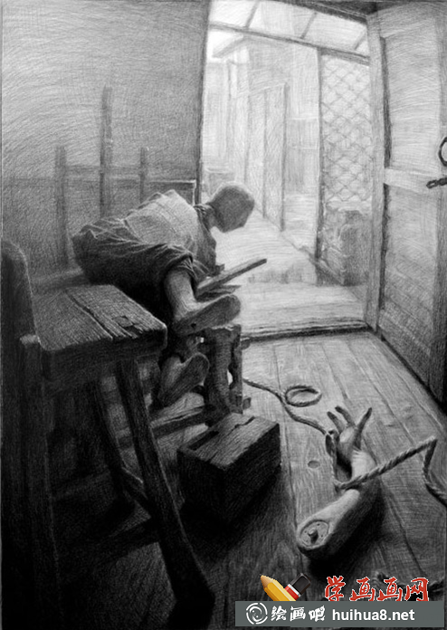 飛地藝術坊素描石膏像作品欣賞(2)