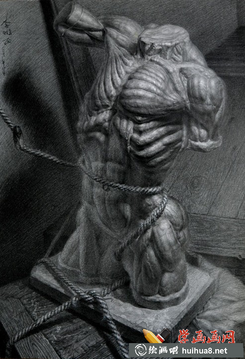 飛地藝術坊素描石膏像作品欣賞(7)