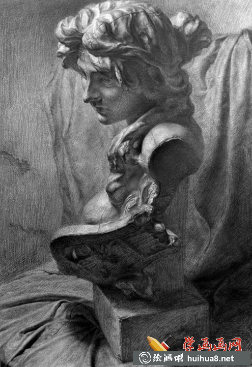 飛地藝術坊素描石膏像作品欣賞(12)