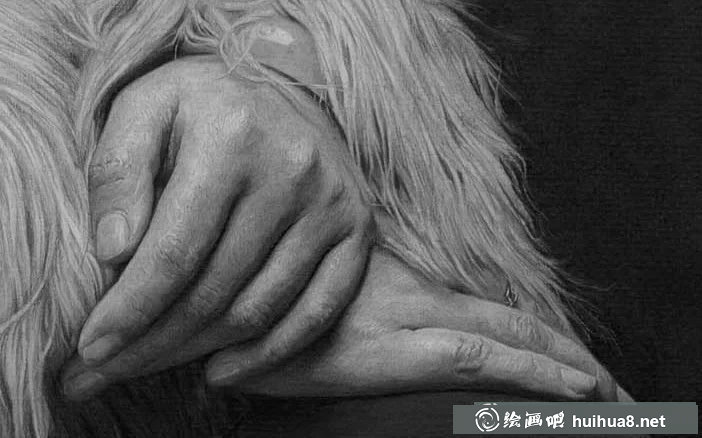 劉斌畫室超寫實人物素描欣賞(7)