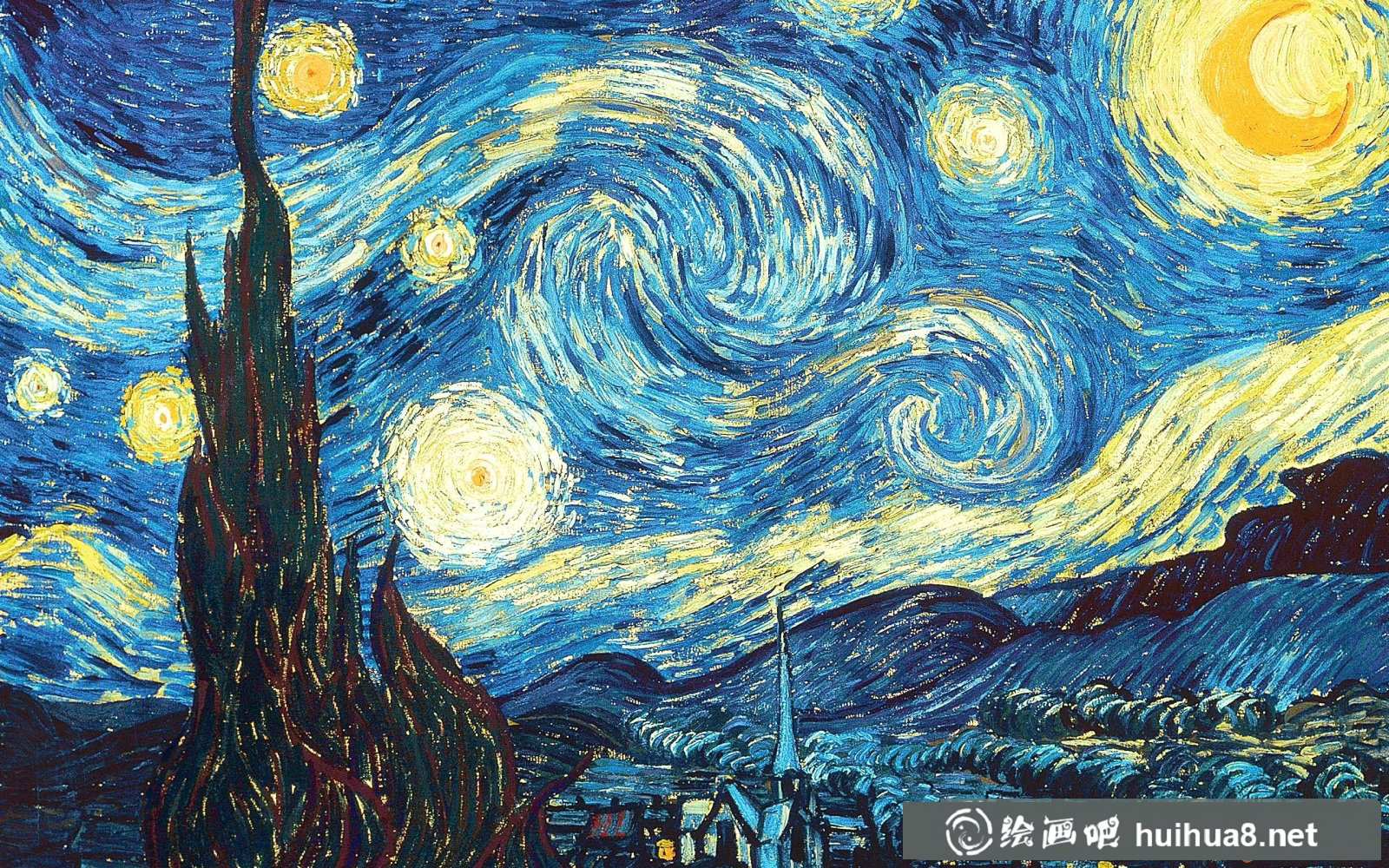 梵高星空_凡高作品《星夜》高清大圖