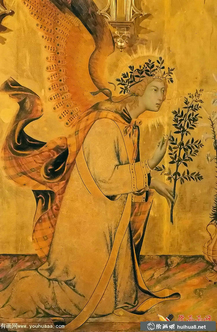 西蒙·馬丁尼油畫(huà)作品《天使報(bào)喜》(3)