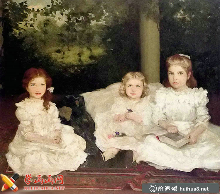布面油畫《姐妹》 the sisters(1)