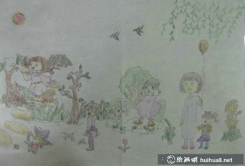 兒童畫春天的圖片大全【10張】(4)