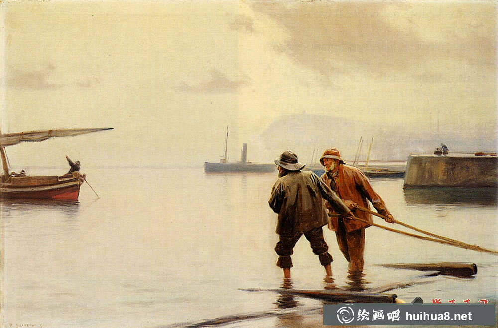 油畫《The Launch》(1)