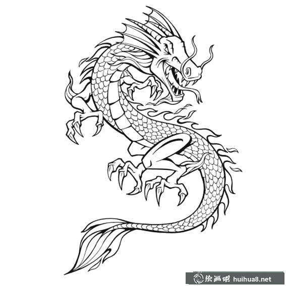 龍的簡筆畫畫法圖片一張