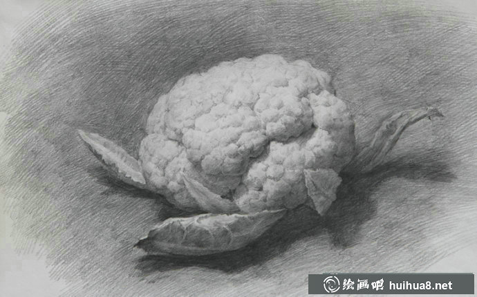 素描靜物作品-蔬菜系列(1)
