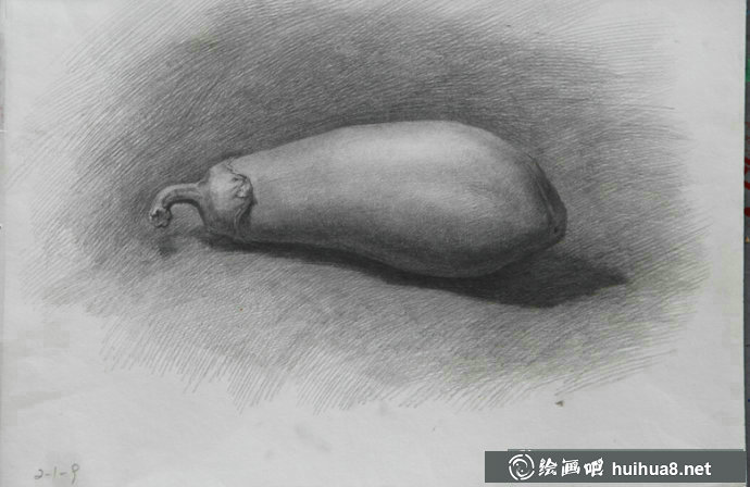 素描靜物作品-蔬菜系列(2)