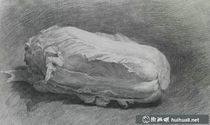 素描靜物作品-蔬菜系列(4)