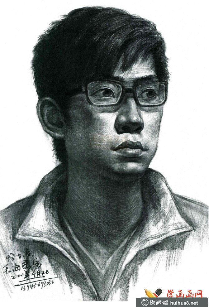 優(yōu)秀素描頭像作品集_高清臨摹素描圖片(2)