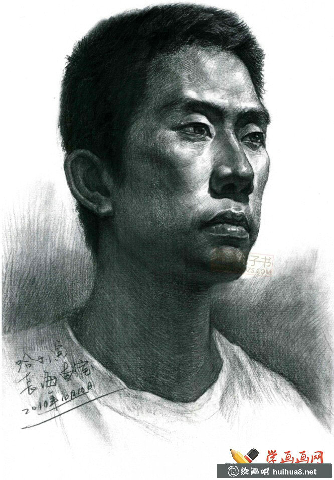優(yōu)秀素描頭像作品集_高清臨摹素描圖片(3)