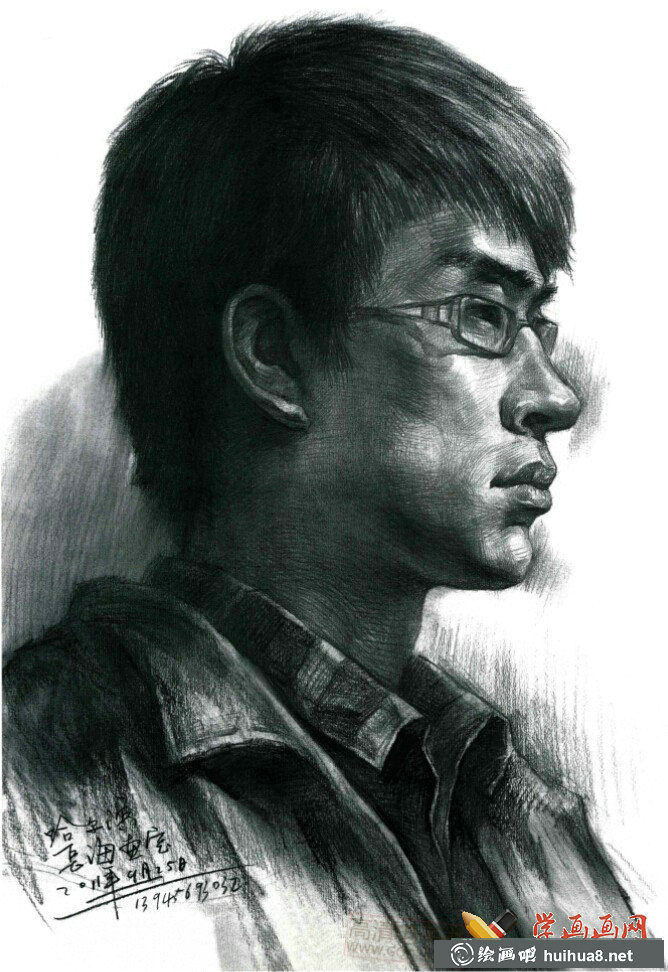 優(yōu)秀素描頭像作品集_高清臨摹素描圖片(5)