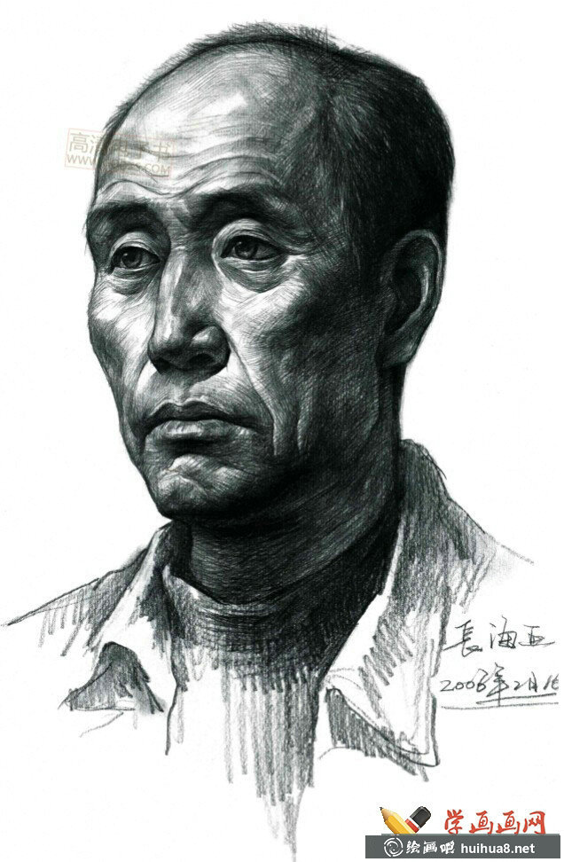 優(yōu)秀素描頭像作品集_高清臨摹素描圖片(6)