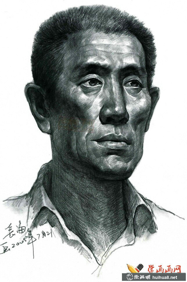 優(yōu)秀素描頭像作品集_高清臨摹素描圖片(15)