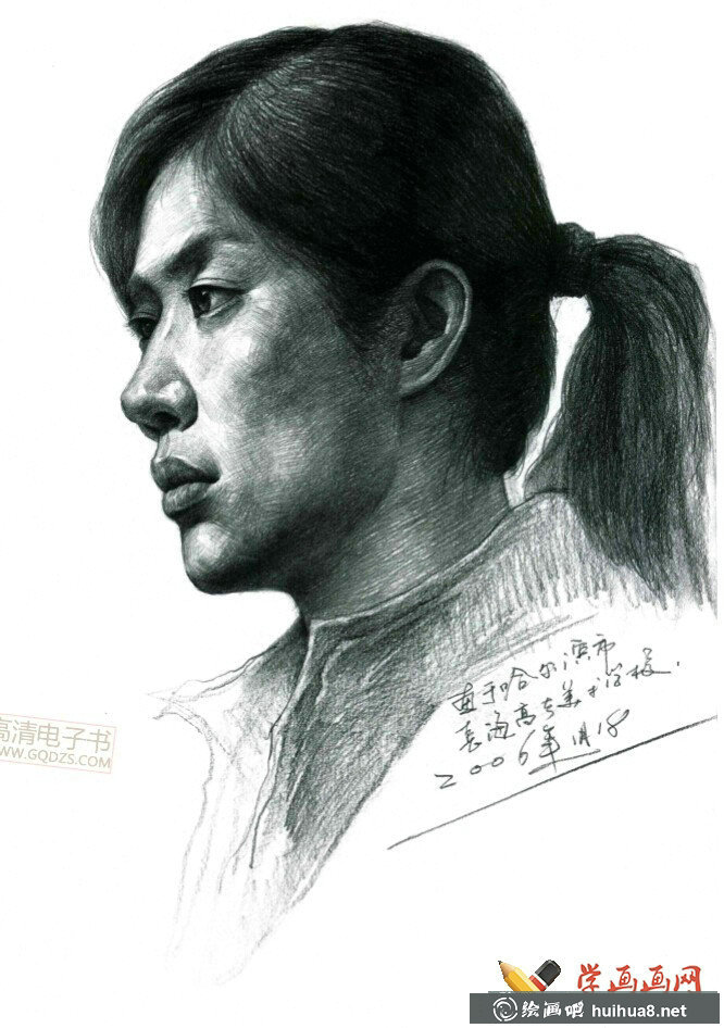 優(yōu)秀素描頭像作品集_高清臨摹素描圖片(16)
