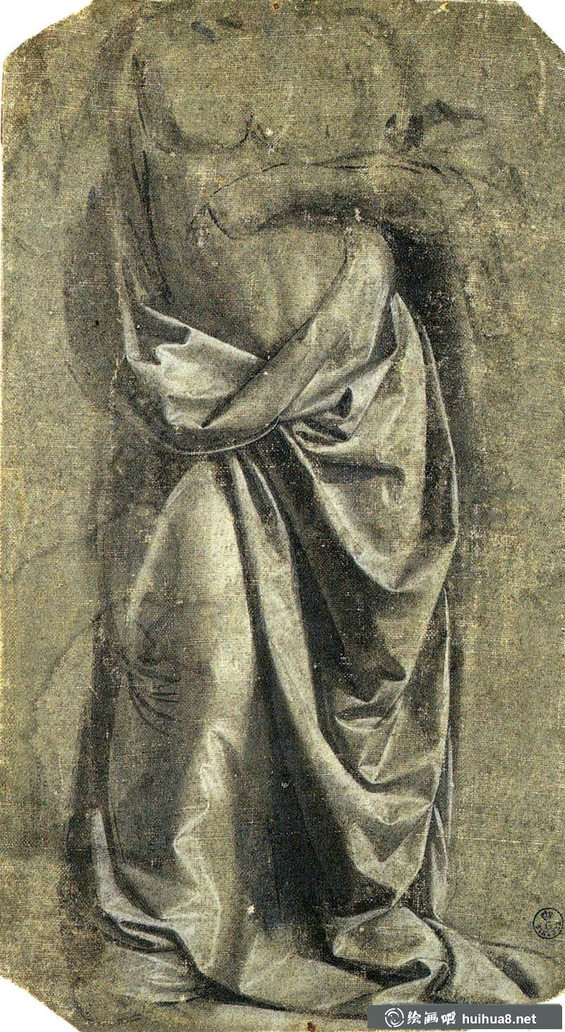 跟達(dá)芬奇學(xué)畫衣服褶皺及布紋【高清大圖】(5)