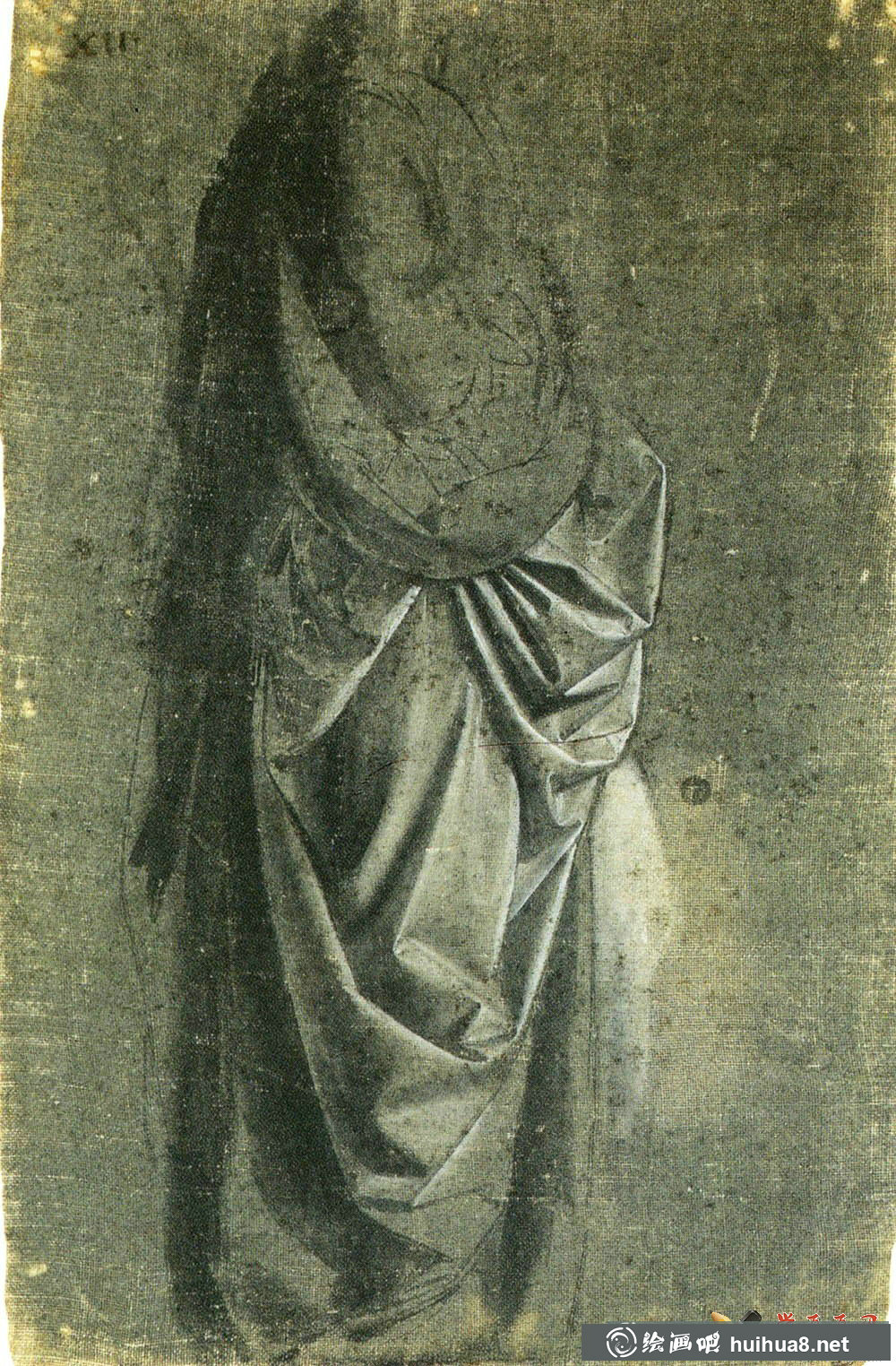 跟達(dá)芬奇學(xué)畫衣服褶皺及布紋【高清大圖】(12)