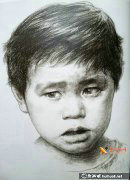 劉曉東素描頭像《少年》高清欣賞