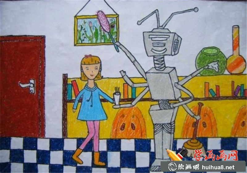 兒童科幻畫機器人(1)