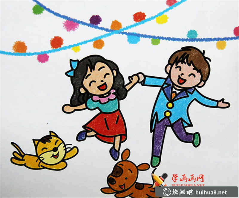兒童油棒畫舞蹈(1)