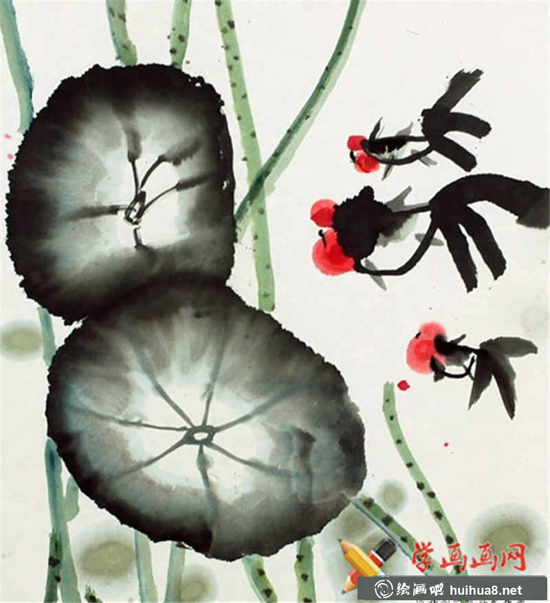 兒童中國畫荷花池(1)
