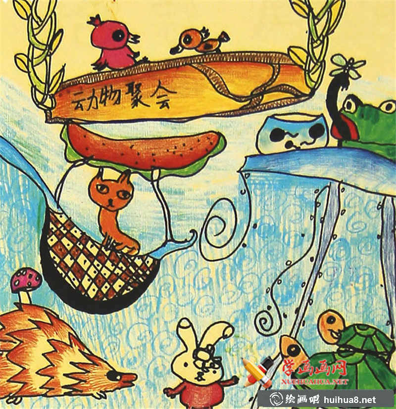 兒童油畫棒動(dòng)物(1)