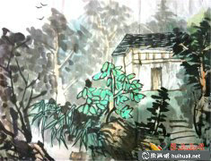 兒童筆觸江南林間畫