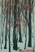 兒童視角下的《楓林》國(guó)畫(huà)展