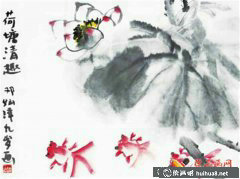 兒童畫荷塘情趣展現(xiàn)