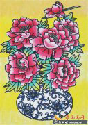 《花團錦簇兒童國畫》