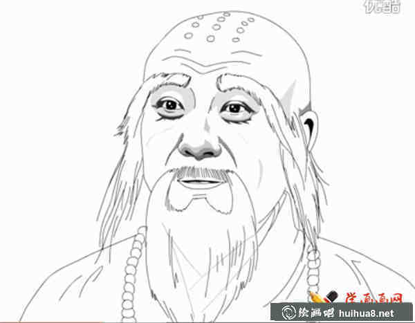 新白娘子傳奇《法海簡(jiǎn)筆畫(huà)》(1)