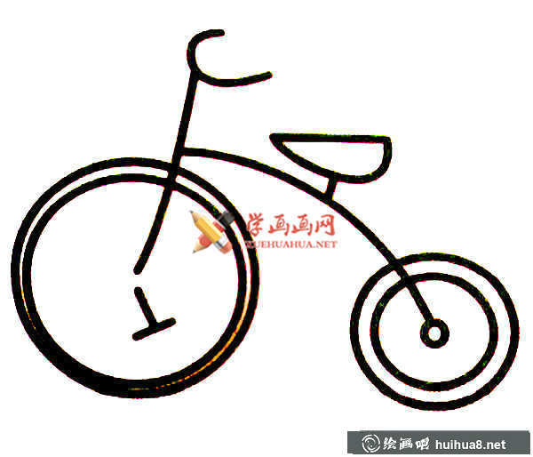 簡筆畫自行車圖片(2)