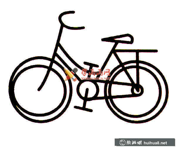 簡筆畫自行車圖片(3)