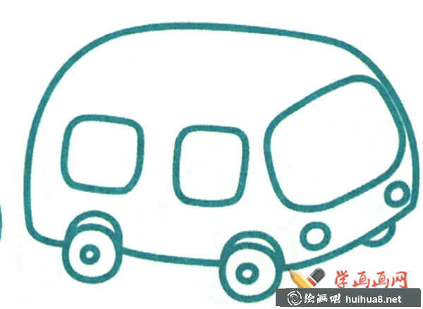 卡通小汽車簡筆畫(1)